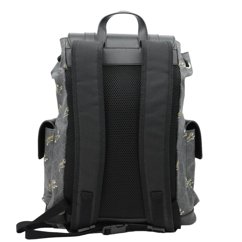 Gucci  GG Supreme Tiger Backpack Black 495563 - Picture 3 of 11